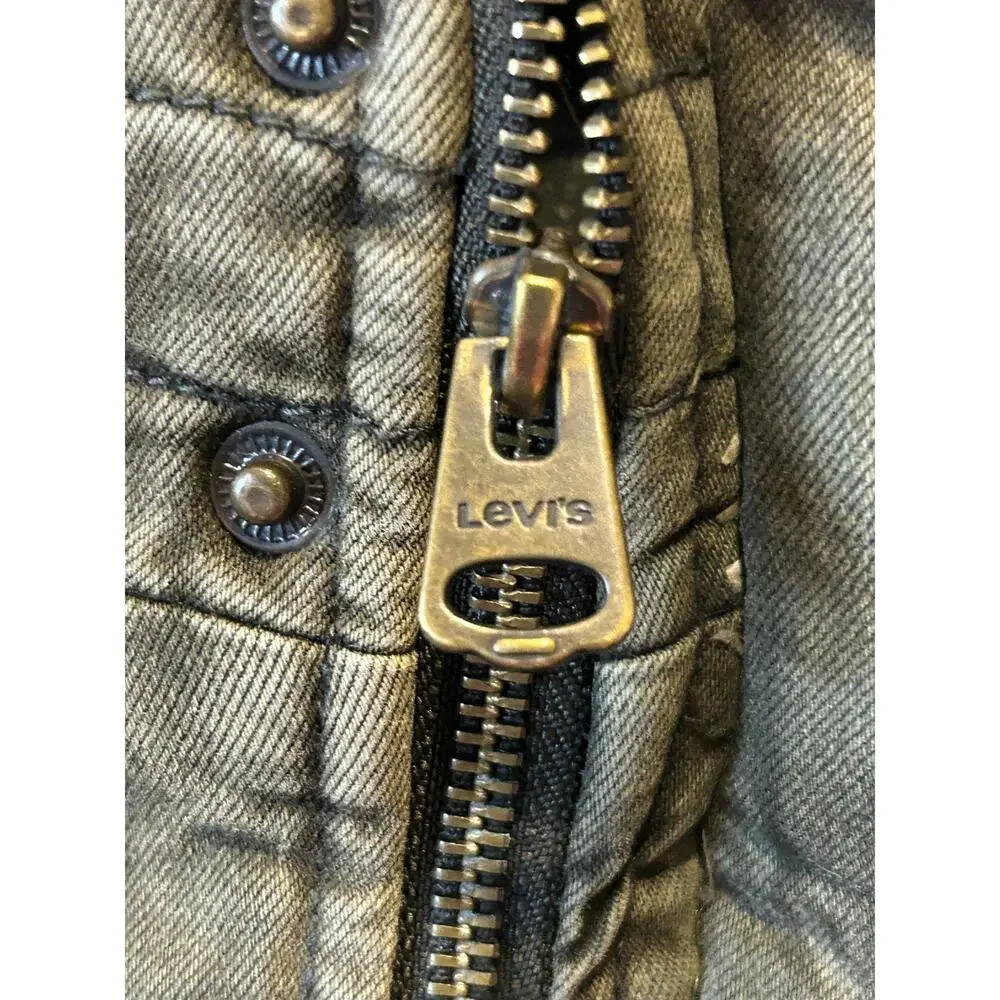 Levi's Trucker Canvas Chore Jacket Size XXL 2XL Brown Outdoor Barn Quilted Liner